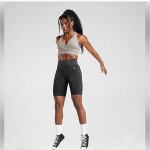 Gymshark Women's Black Patterned workout Shorts